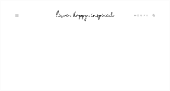 Desktop Screenshot of livehappyinspired.com